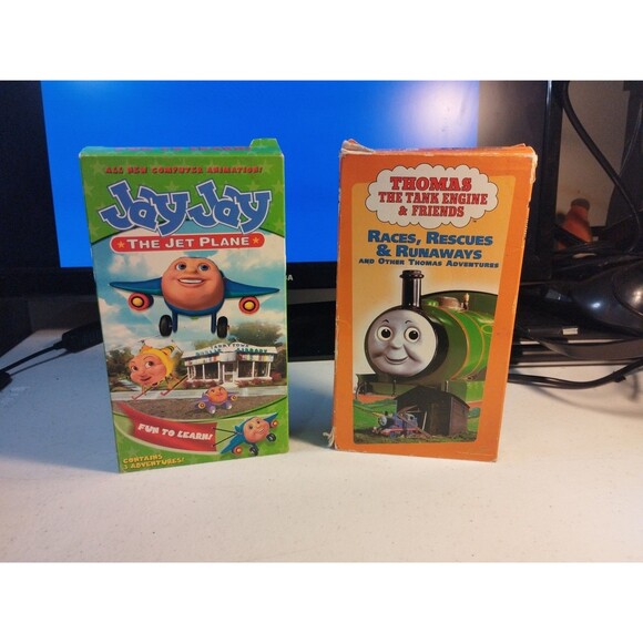 Thomas the Tank Engine & Jay Jay The Jet Plane VHS Lot of 2 - Picture 1 of 6